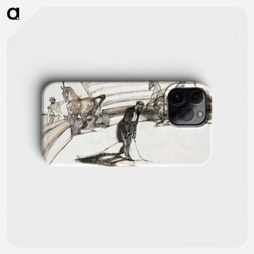 At the Circus: Free Horses - アンリ ド トゥールーズ ロートレック Phone Case.