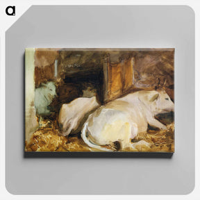 アートパネル-Three Oxen - ジョン シンガー サージェント Canvas.
