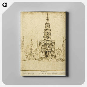 アートパネル-Church of Saint Mary-le-Strand
 - ジョセフ ペネル Canvas.