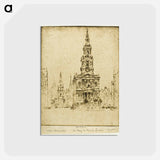 アートポストカード-Church of Saint Mary-le-Strand
 - ジョセフ ペネル Postcard.