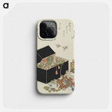 元禄歌仙貝合 - 葛飾 北斎 Phone Case.