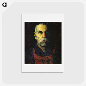 アートポストカード-Portrait of a Man - カジミール マレーヴィチ Postcard.