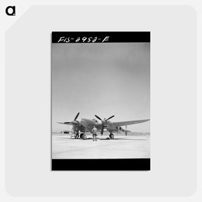 アートポストカード-Interceptor Plane, Lake Muroc
 - ラッセル リー Postcard.