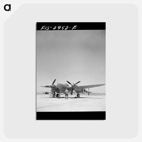 アートポストカード-Interceptor Plane, Lake Muroc
 - ラッセル リー Postcard.