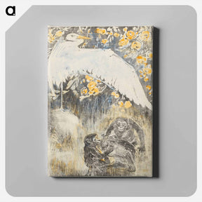 アートパネル-Reiger met drie apen - テオ ヴァン ホイテマ Canvas.