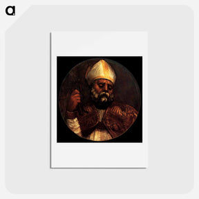 アートポストカード-St Ambrose - ティツィアーノ ヴェチェッリオ Postcard.