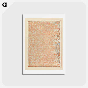 アートポストカード-The secret coverts of Albion - ウィリアム ブレイク Postcard.