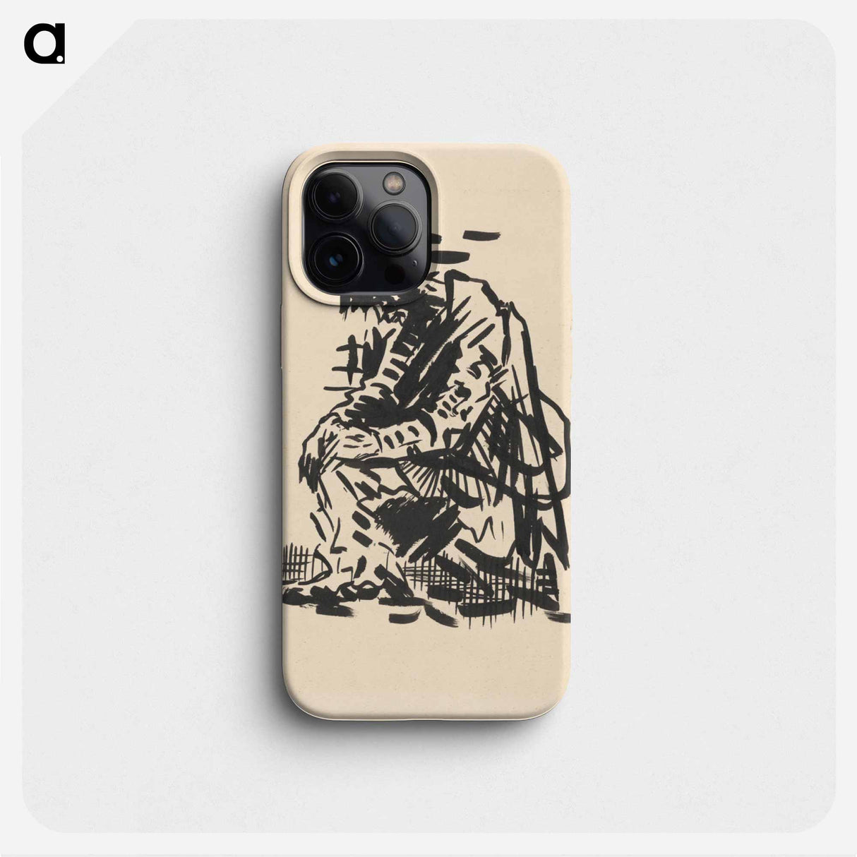 Seated man (tired) - アーノルド ピーター ワイズ クビンチャン Phone Case.
