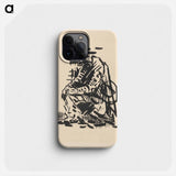 Seated man (tired) - アーノルド ピーター ワイズ クビンチャン Phone Case.