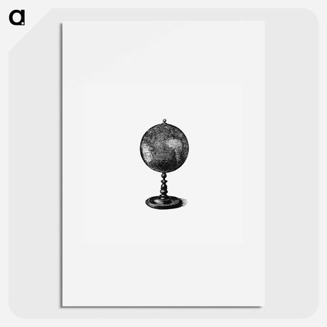 アートポスター-Globe Illustration from Éléments de géographie
 - 大英図書館 Poster.