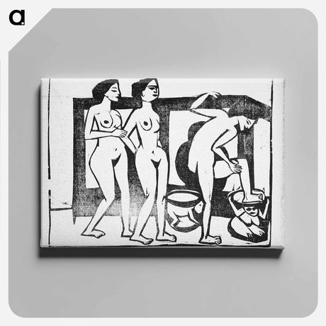 アートパネル-Nudes - エルンスト ルートヴィヒ キルヒナー Canvas.