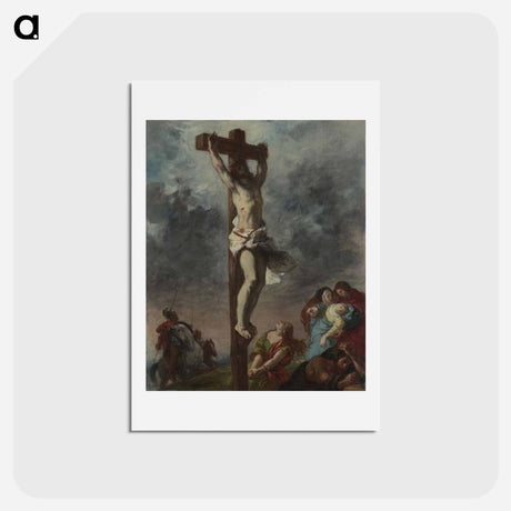アートポストカード-Christ on the Cross - ウジェーヌ ドラクロワ Postcard.