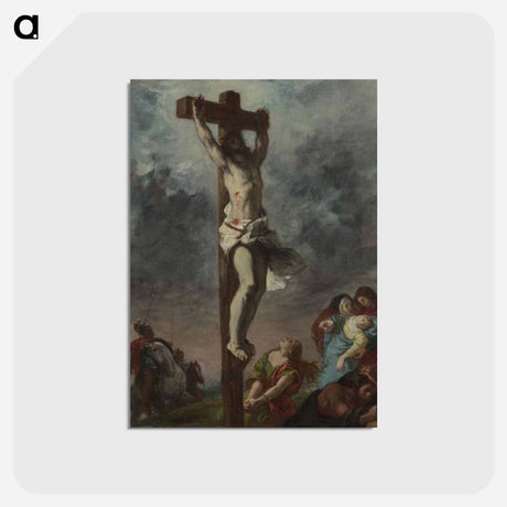 アートポストカード-Christ on the Cross - ウジェーヌ ドラクロワ Postcard.