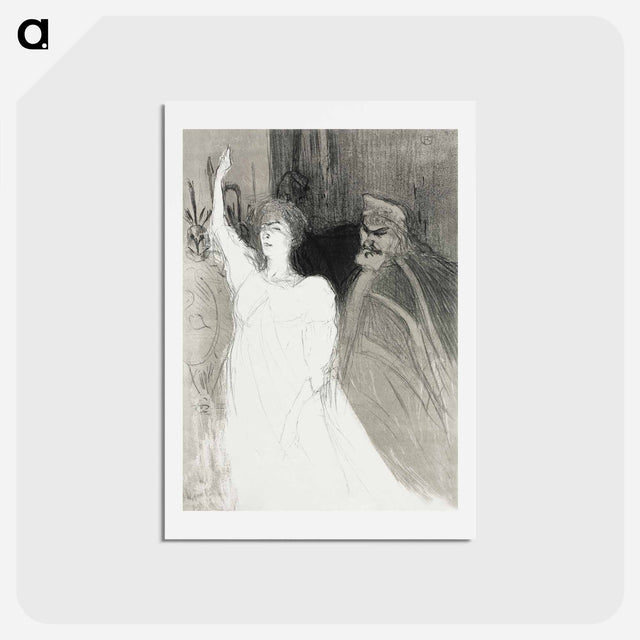 アートポストカード-A Princely Idyl - アンリ ド トゥールーズ ロートレック Postcard.