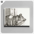 アートパネル-Lying cow - ジャン ベルナール Canvas.