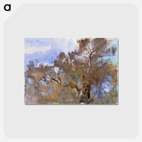 アートポストカード-Treetops against Sky - ジョン シンガー サージェント Postcard.
