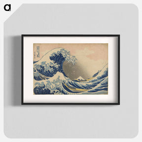 アートポスター-Hokusai's The Great Wave off Kanagawa - 葛飾 北斎 Poster.