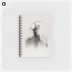アートメモ帳-Centaur Taking Aim at the Clouds - オディロン ルドン Memo.