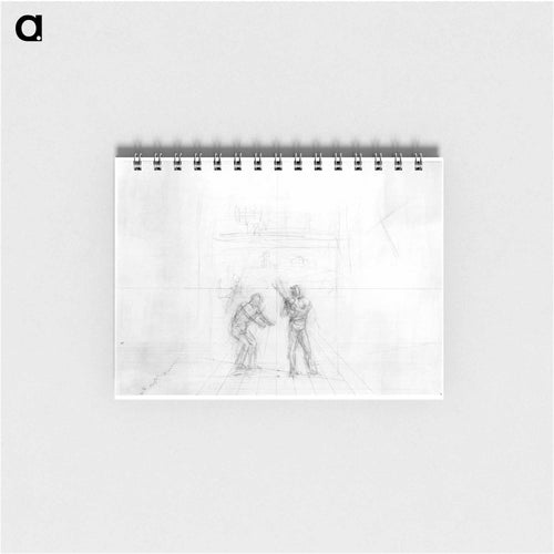 Perspective drawing for baseball players practicing - トーマス エイキンズ Memo.