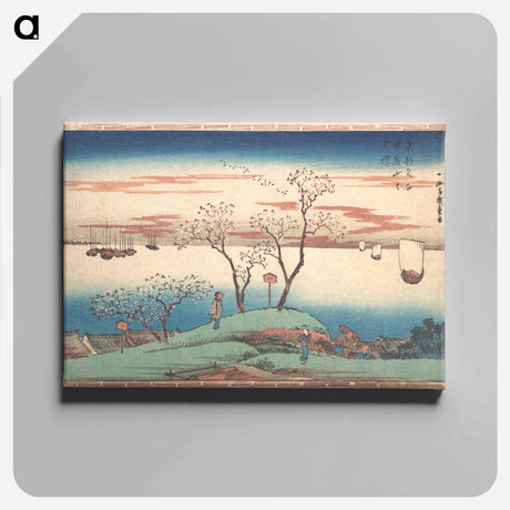 アートパネル-Evening Cherry Blossoms at Gotenyama
 - 歌川 広重 Canvas.