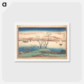 アートポストカード-Evening Cherry Blossoms at Gotenyama
 - 歌川 広重 Postcard.