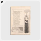 アートポストカード-O treacherous conscience! while she seems to sleep - ウィリアム ブレイク Postcard.