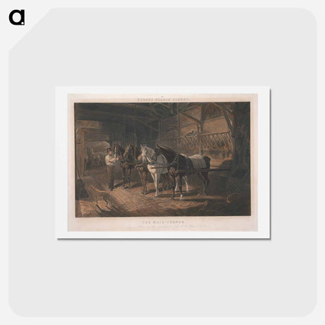 アートポストカード-Fore's Stable Scenes: The Mail Change
 - イェール大学アートギャラリー Postcard.