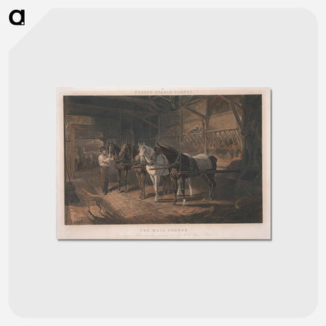アートポストカード-Fore's Stable Scenes: The Mail Change
 - イェール大学アートギャラリー Postcard.