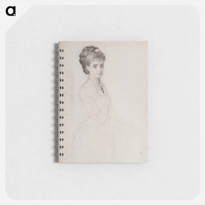 アートメモ帳-Portrait of a woman standing - アルバート エーデルフェルト Memo.