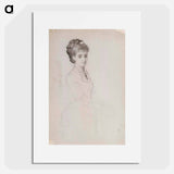 Portrait of a woman standing - アルバート エーデルフェルト Poster.