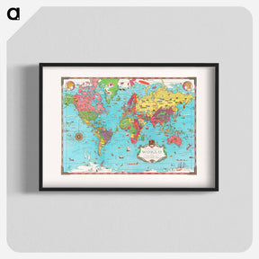 アートポスター-Mercator Map of the World
 - ボストン公共図書館 Poster.