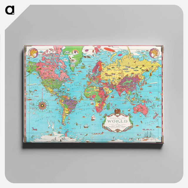 アートパネル-Mercator Map of the World
 - ボストン公共図書館 Canvas.