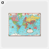 アートポストカード-Mercator Map of the World
 - ボストン公共図書館 Postcard.