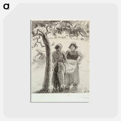 アートポストカード-Landscape in brittany - カミーユ ピサロ Postcard.