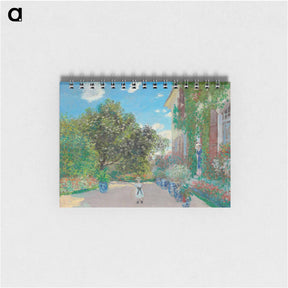 アートメモ帳-The Artist's House at Argenteuil - クロード モネ Memo.