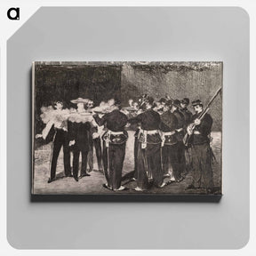 アートパネル-The Execution of Maximilien - エドゥアール マネ Canvas.