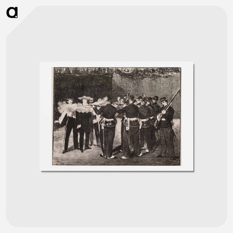 アートポストカード-The Execution of Maximilien - エドゥアール マネ Postcard.