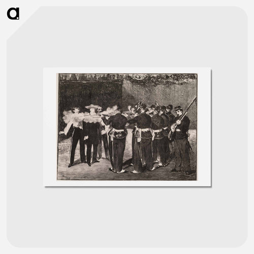 The Execution of Maximilien - エドゥアール マネ Postcard.