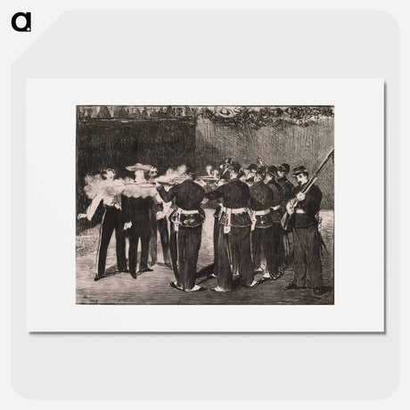 アートポスター-The Execution of Maximilien - エドゥアール マネ Poster.