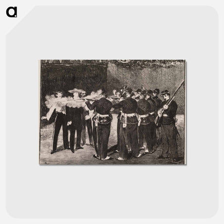 アートポストカード-The Execution of Maximilien - エドゥアール マネ Postcard.