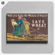 アートパネル-Will you help the women of France? - エドワード ペンフィールド Canvas.