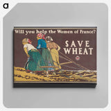アートパネル-Will you help the women of France? - エドワード ペンフィールド Canvas.