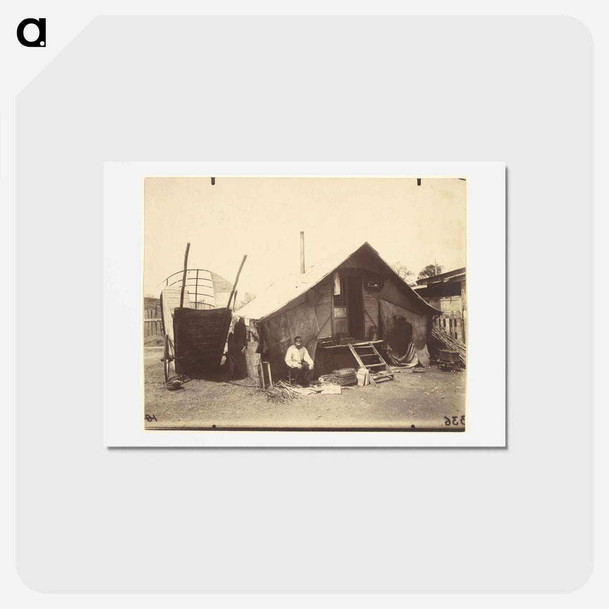 アートポストカード-Porte d'Ivry, Zoniers
 - ウジェーヌ アジェ Postcard.