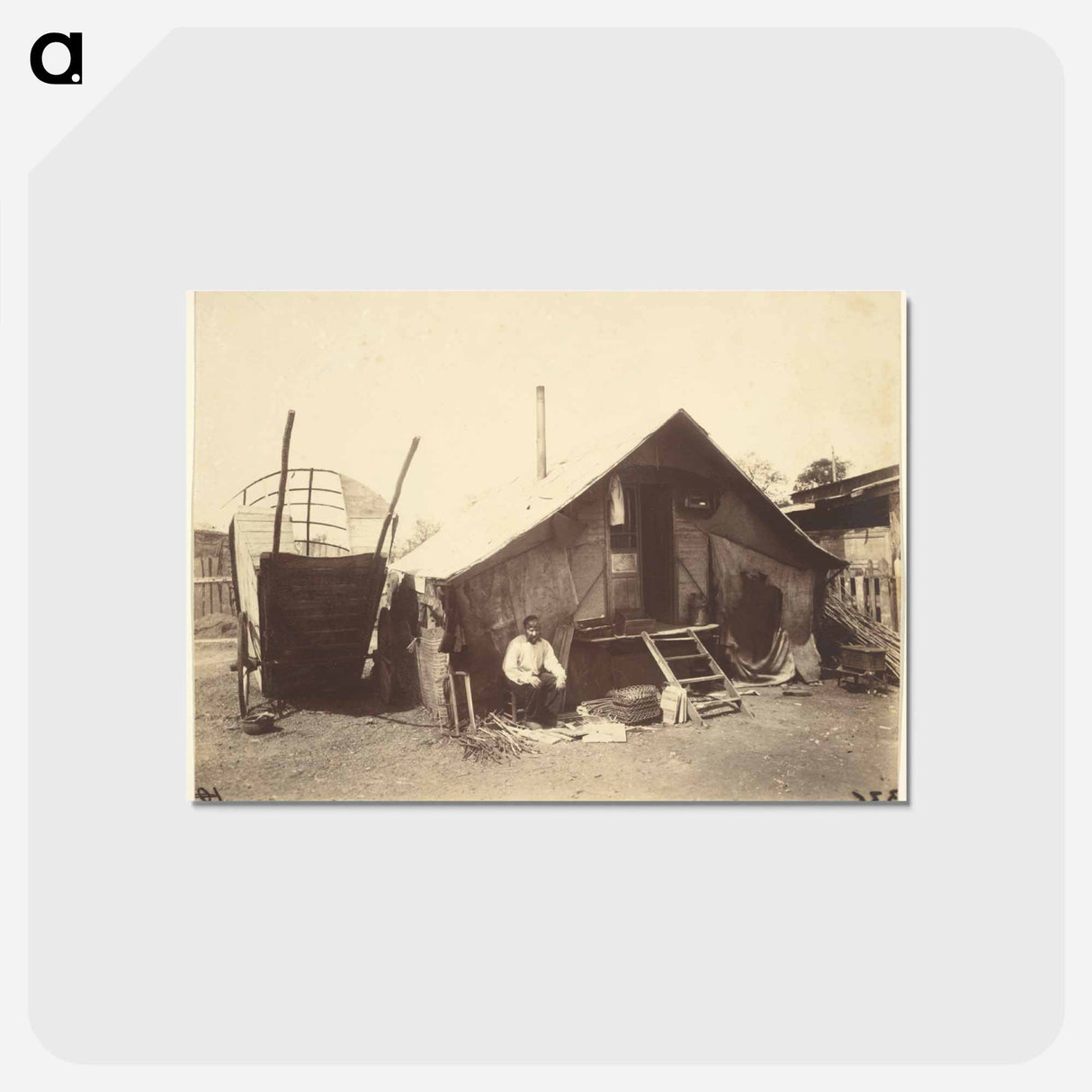 アートポストカード-Porte d'Ivry, Zoniers
 - ウジェーヌ アジェ Postcard.