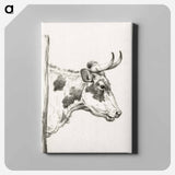 アートパネル-Head of a cow, to the right - ジャン ベルナール Canvas.
