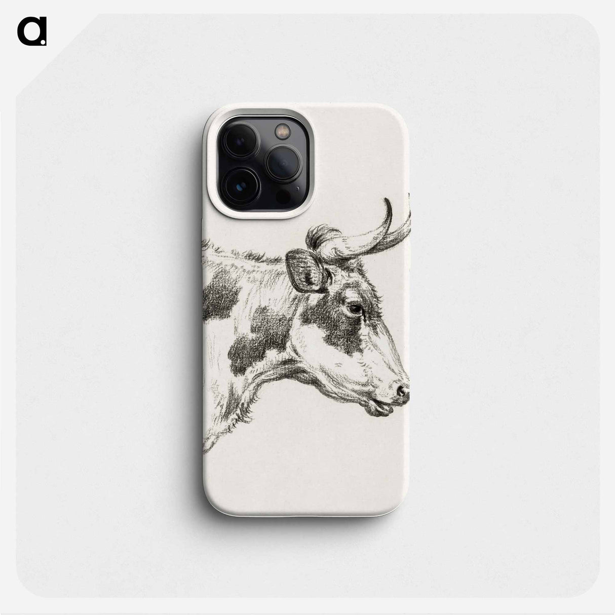 Head of a cow, to the right - ジャン ベルナール Phone Case.