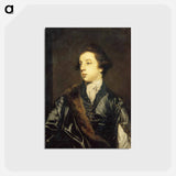 アートポストカード-Frederick Howard, 5th Earl of Carlisle - ジョシュア レノルズ Postcard.