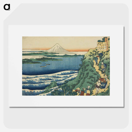 アートポスター-Hokusai's Poem by Ise - 葛飾 北斎 Poster.