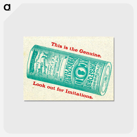 アートポストカード-Horsford's Acid Phosphate and Acid Ph
 - 国立医学図書館 Postcard.