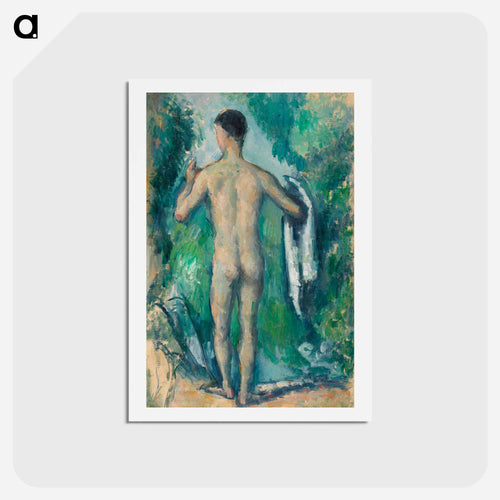 Standing Bather, Seen from the Back - Paul Cézanne Postcard.